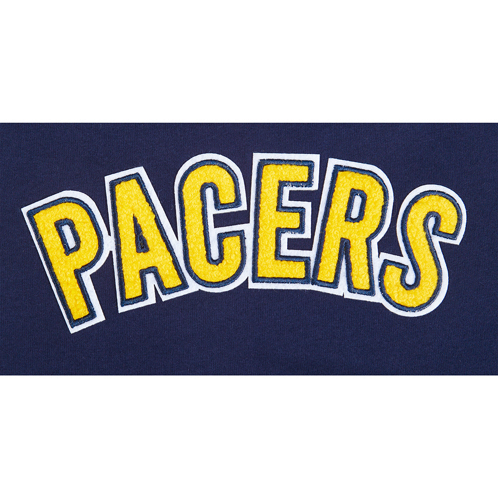 NBA INDIANA PACERS CLASSIC BIG GIRL'S SHORT SLEEVE BOXY TEE (MIDNIGHT NAVY)
