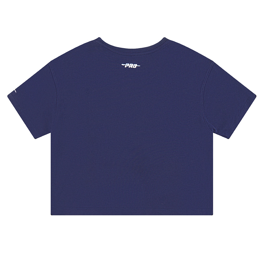NBA INDIANA PACERS RETRO CLASSIC BIG GIRL'S SHORT SLEEVE BOXY TEE (MIDNIGHT NAVY)