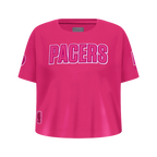 NBA INDIANA PACERS T-SHIRT TRIPLE ROSE À MANCHES COURTES ET À COUPE CARRÉE POUR FILLE JUNIOR (VIOLET BETTERAVE)