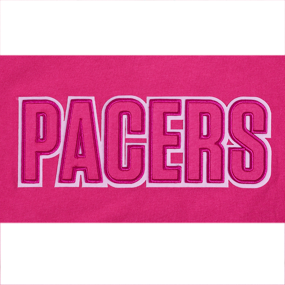 NBA INDIANA PACERS T-SHIRT TRIPLE ROSE À MANCHES COURTES ET À COUPE CARRÉE POUR FILLE JUNIOR (VIOLET BETTERAVE)