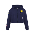 NBA INDIANA PACERS CLASSIC BIG GIRL'S FLC FZ HOODIE (MIDNIGHT NAVY)