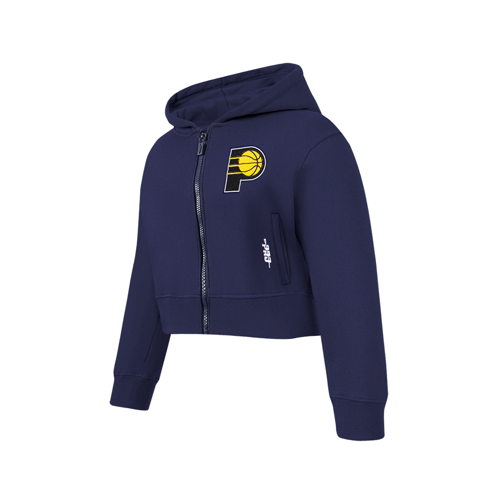 NBA INDIANA PACERS CLASSIC BIG GIRL'S FLC FZ HOODIE (MIDNIGHT NAVY)