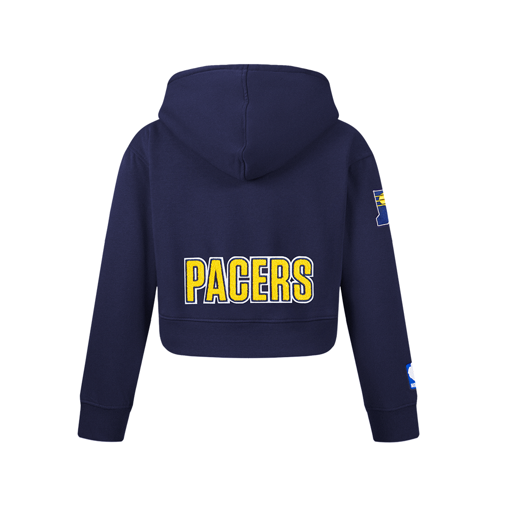 NBA INDIANA PACERS CLASSIC BIG GIRL'S FLC FZ HOODIE (MIDNIGHT NAVY)