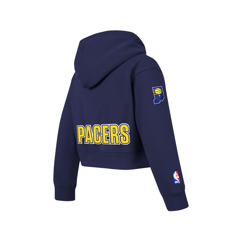 NBA INDIANA PACERS CLASSIC BIG GIRL'S FLC FZ HOODIE (MIDNIGHT NAVY)
