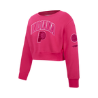 NBA INDIANA PACERS TRIPLE PINK BIG GIRL'S FLC CREWNECK (BEETROOT PURPLE)
