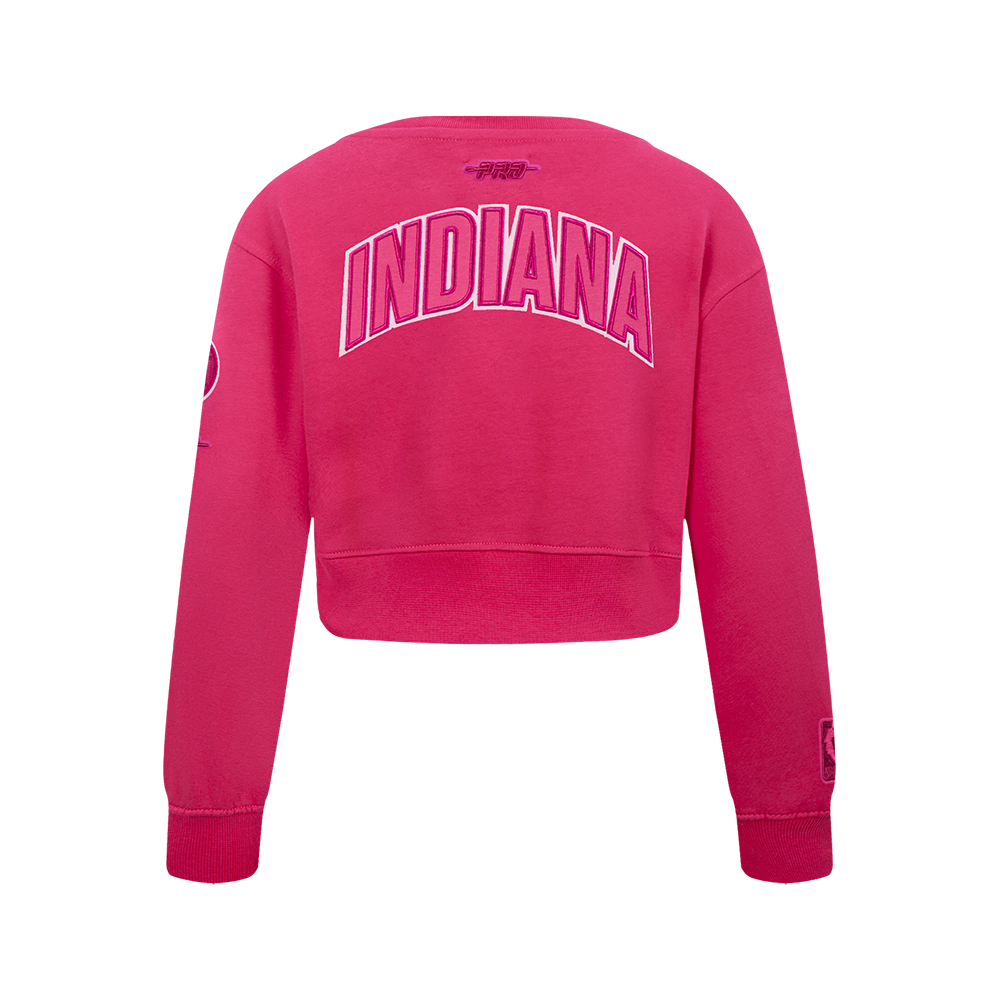 NBA INDIANA PACERS TRIPLE PINK BIG GIRL'S FLC CREWNECK (BEETROOT PURPLE)