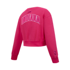 NBA INDIANA PACERS TRIPLE PINK BIG GIRL'S FLC CREWNECK (BEETROOT PURPLE)