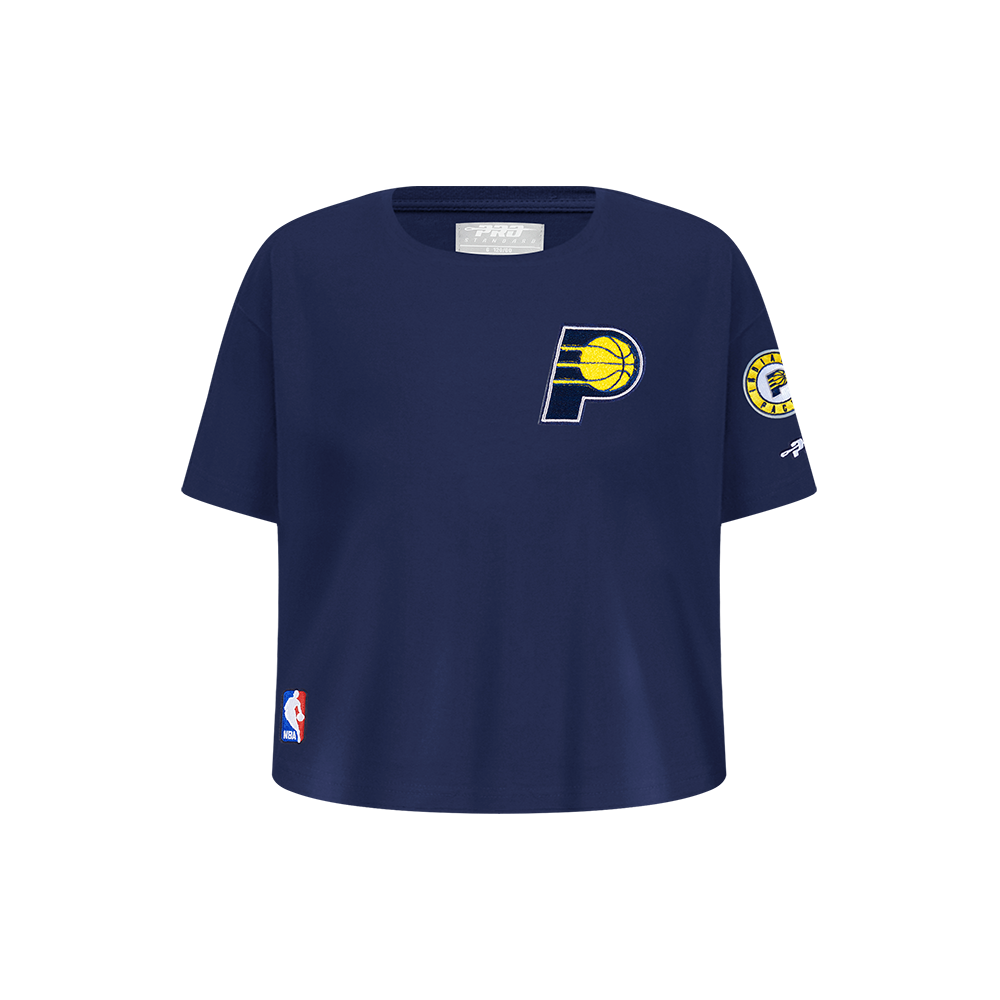 NBA INDIANA PACERS CLASSIC LITTLE GIRL'S SHORT SLEEVE BOXY TEE (MIDNIGHT NAVY)