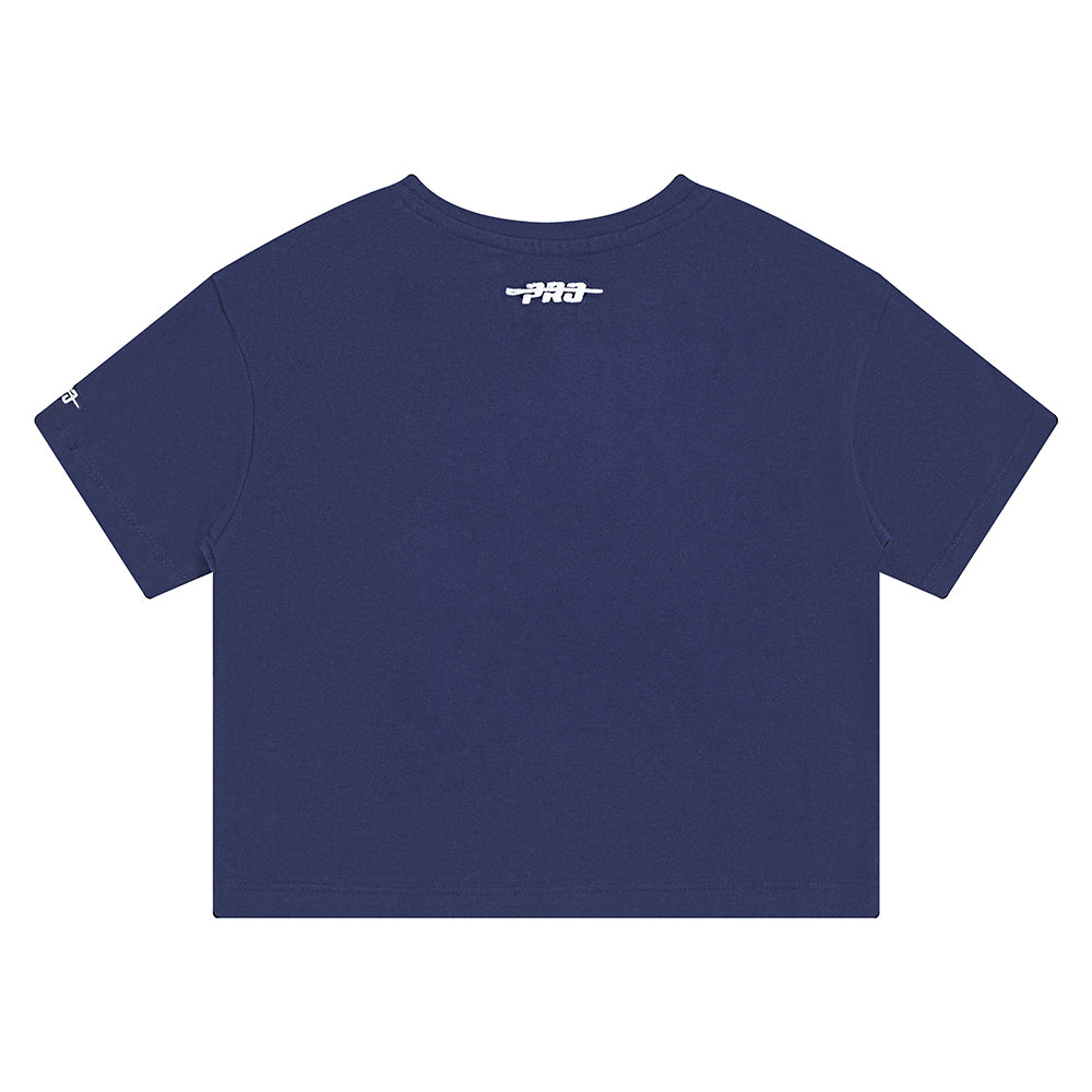 NBA INDIANA PACERS RETRO CLASSIC TODDLER GIRLS SHORT SLEEVE BOXY TEE (MIDNIGHT NAVY)