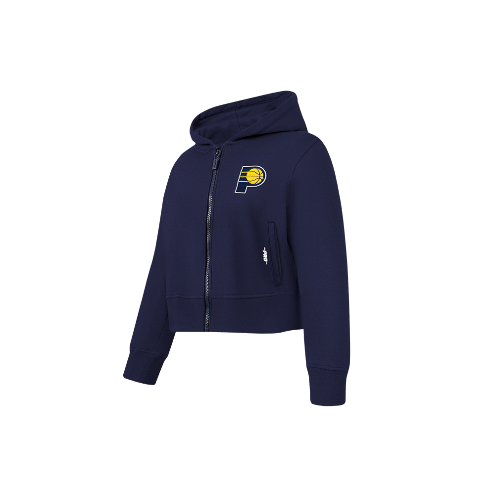 NBA INDIANA PACERS CLASSIC TODDLER GIRLS  FLEECE FULL ZIP HOODIE (MIDNIGHT NAVY)