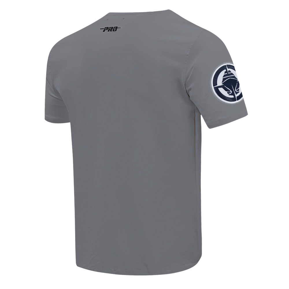 NBA LOS ANGELES CLIPPERS CLASSIC CHENILLE T-SHIRT EN JERSEY SIMPLE POUR HOMME (GRIS)