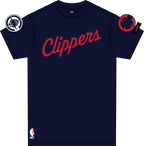 NBA LOS ANGELES CLIPPERS CLASSIC CHENILLE MEN'S SJ TEE (MIDNIGHT NAVY)