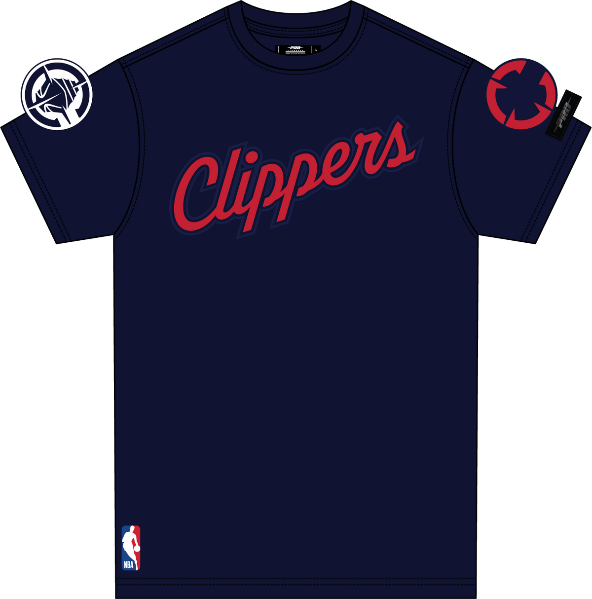 NBA LOS ANGELES CLIPPERS CLASSIC CHENILLE MEN'S SJ TEE (MIDNIGHT NAVY)
