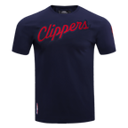 NBA LOS ANGELES CLIPPERS CLASSIC CHENILLE MEN'S SJ TEE (MIDNIGHT NAVY)