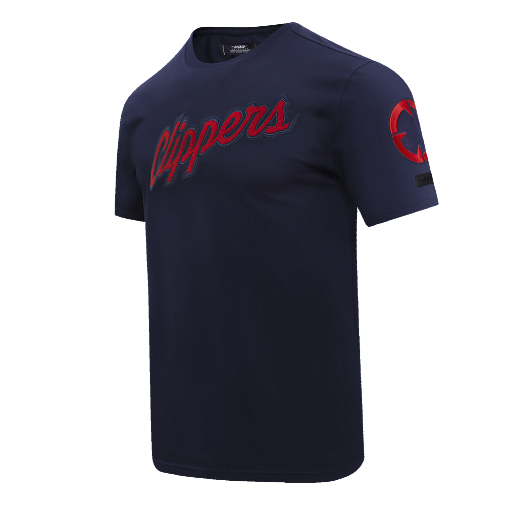 NBA LOS ANGELES CLIPPERS CLASSIC CHENILLE MEN'S SJ TEE (MIDNIGHT NAVY)