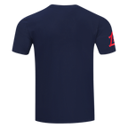 NBA LOS ANGELES CLIPPERS OLD ENGLISH T-SHIRT CLASSIQUE EN JERSEY SIMPLE POUR HOMME (MARINE MINUIT)