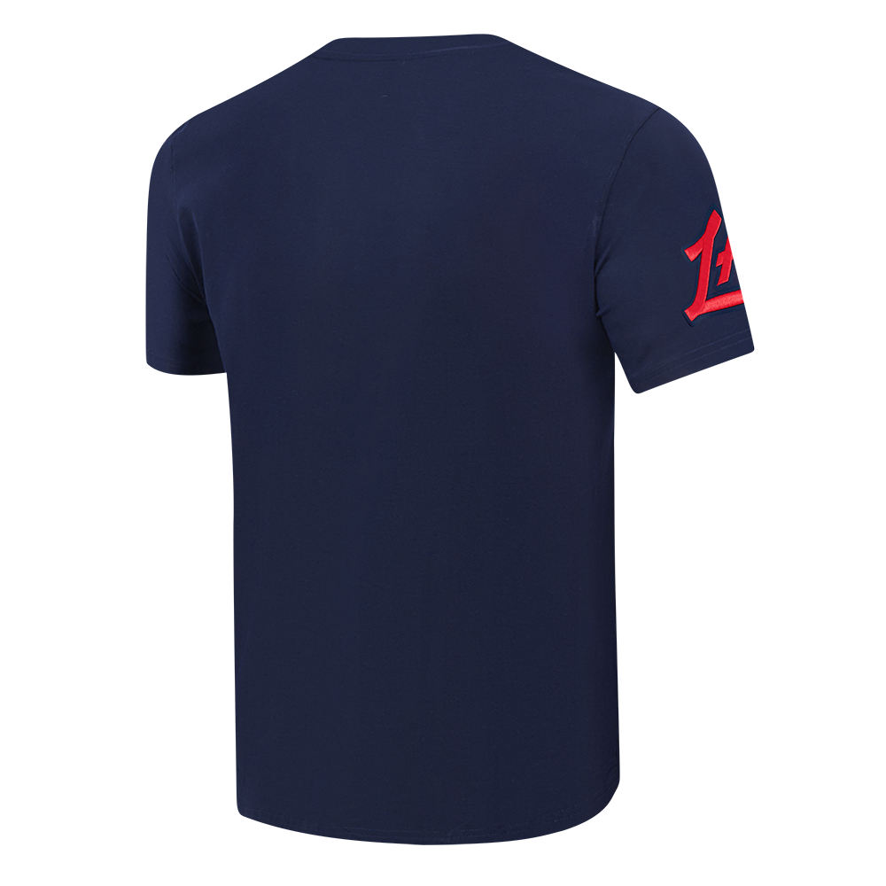 NBA LOS ANGELES CLIPPERS OLD ENGLISH T-SHIRT CLASSIQUE EN JERSEY SIMPLE POUR HOMME (MARINE MINUIT)