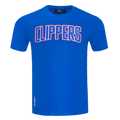 NBA LOS ANGELES CLIPPERS CLASSIC CHENILLE T-SHIRT POUR HOMME (BLEU ROYAL)