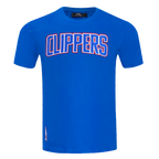NBA LOS ANGELES CLIPPERS CLASSIC CHENILLE T-SHIRT POUR HOMME (BLEU ROYAL)