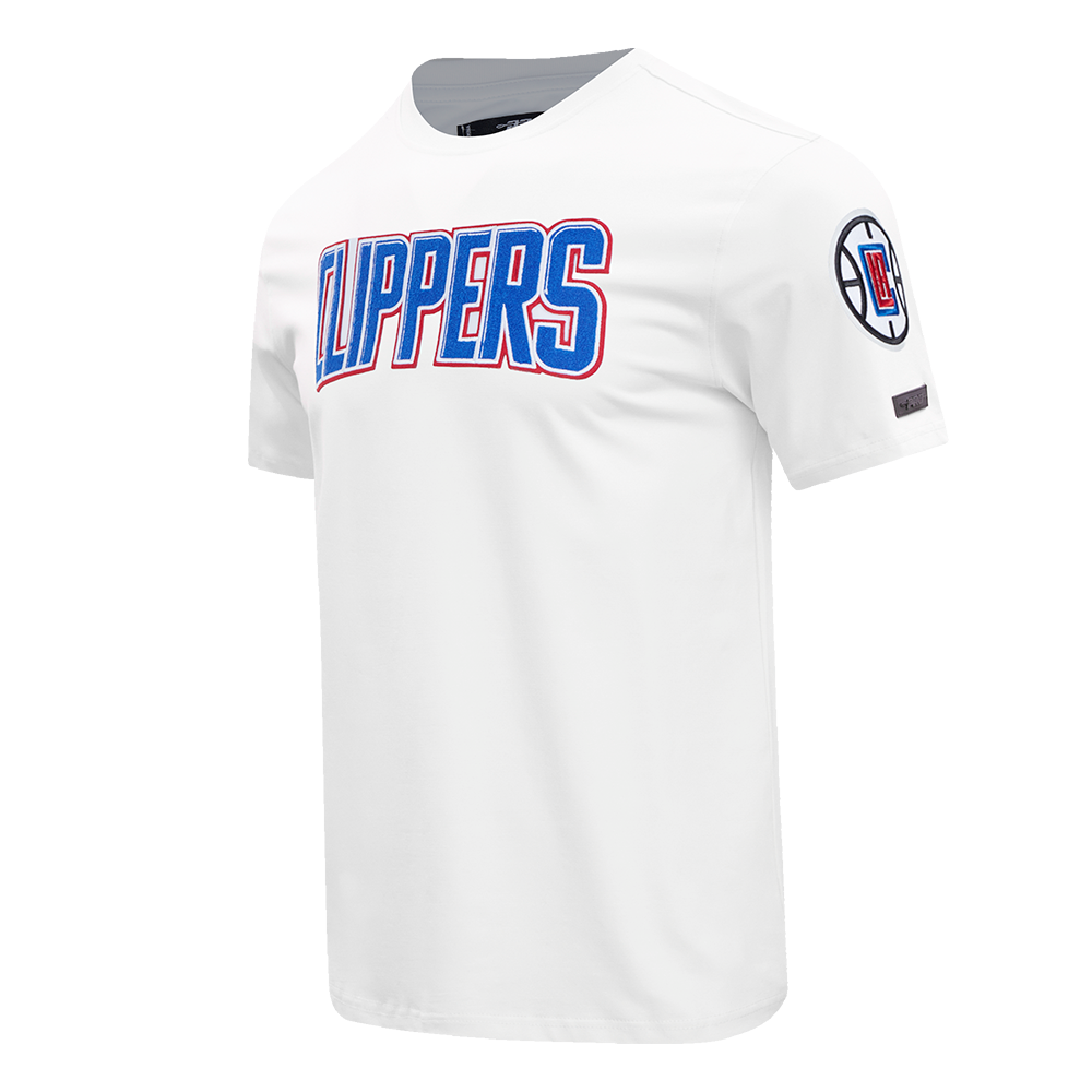 NBA LOS ANGELES CLIPPERS CLASSIC CHENILLE MEN'S   TEE (WHITE)
