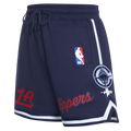 NBA LOS ANGELES CLIPPERS CLASSIC CHENILLE MEN'S DK SHORT (MIDNIGHT NAVY)