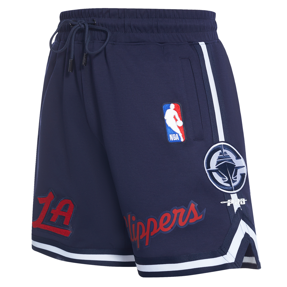NBA LOS ANGELES CLIPPERS CLASSIC CHENILLE MEN'S DK SHORT (MIDNIGHT NAVY)
