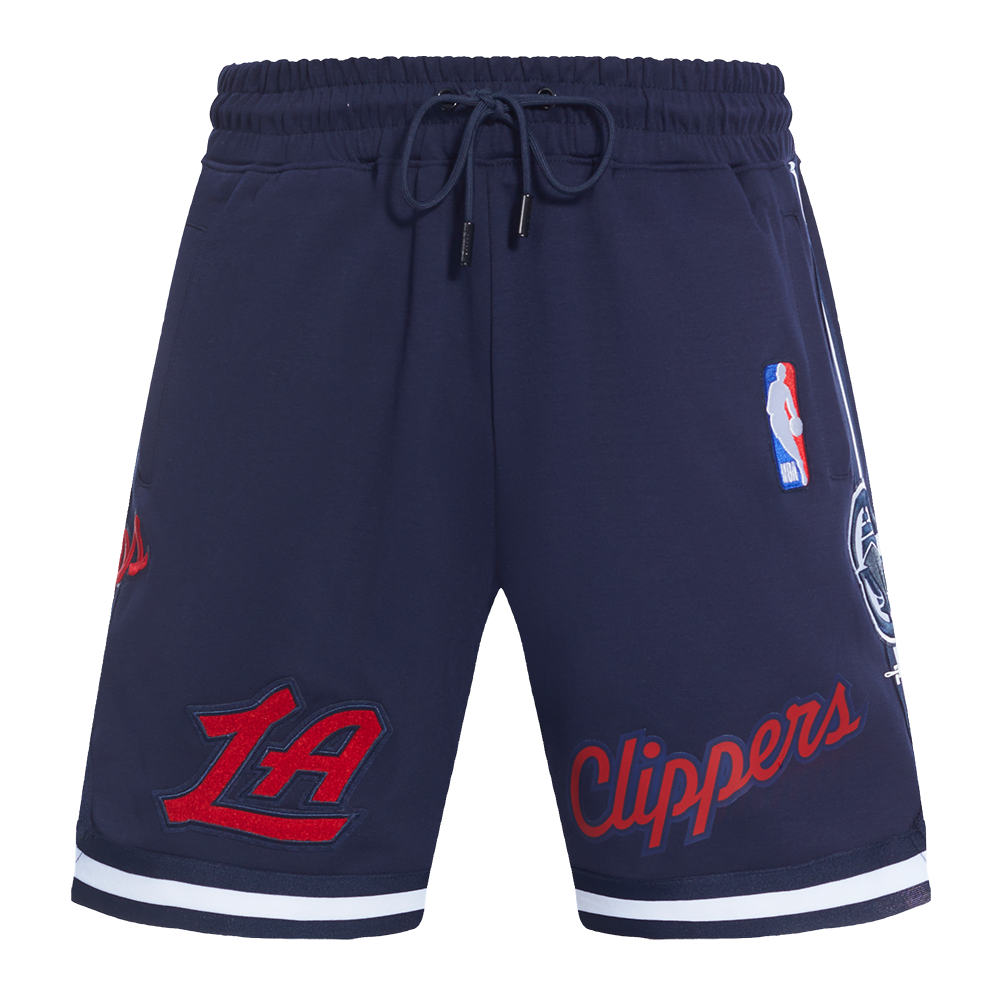 NBA LOS ANGELES CLIPPERS CLASSIC CHENILLE MEN'S DK SHORT (MIDNIGHT NAVY)
