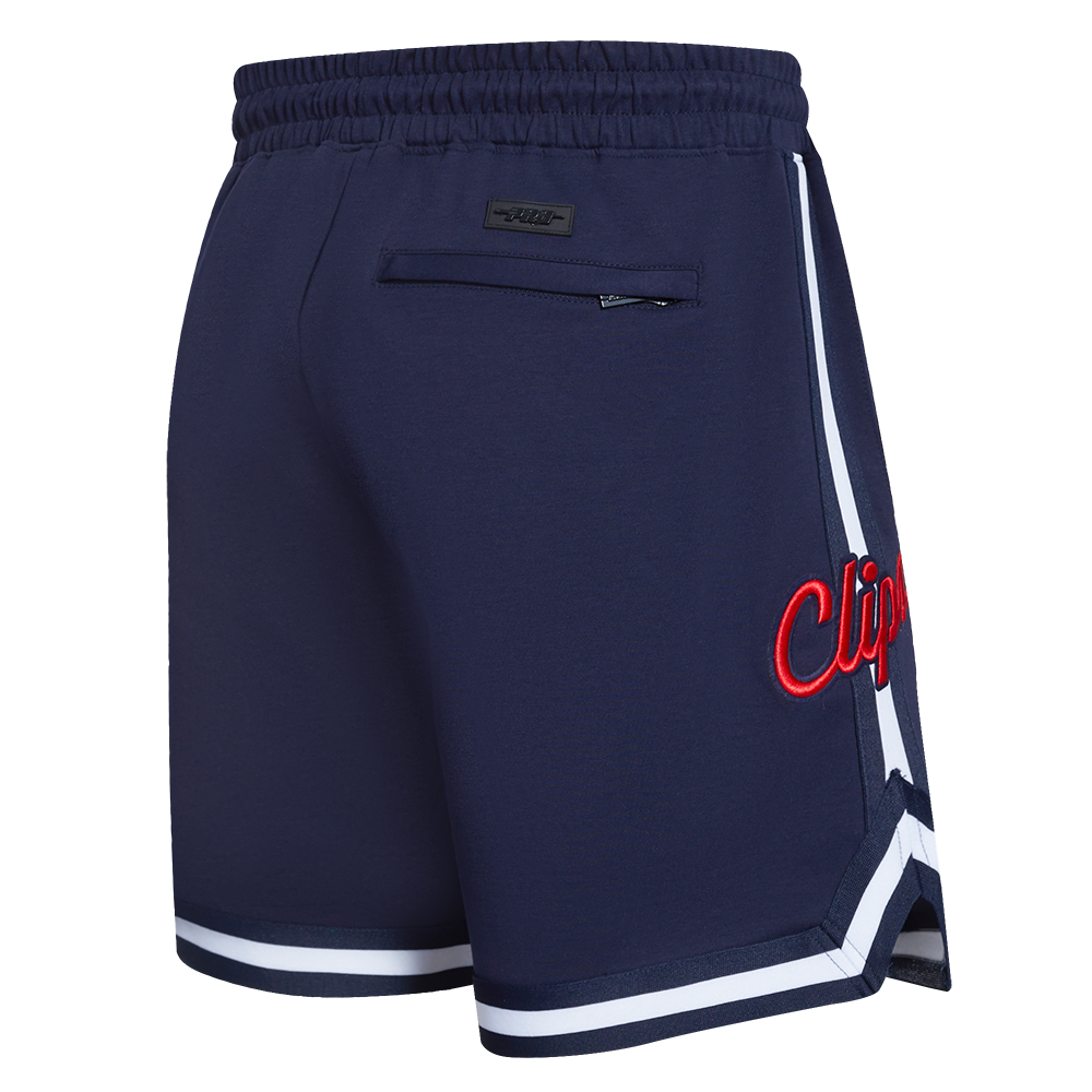 NBA LOS ANGELES CLIPPERS CLASSIC CHENILLE MEN'S DK SHORT (MIDNIGHT NAVY)