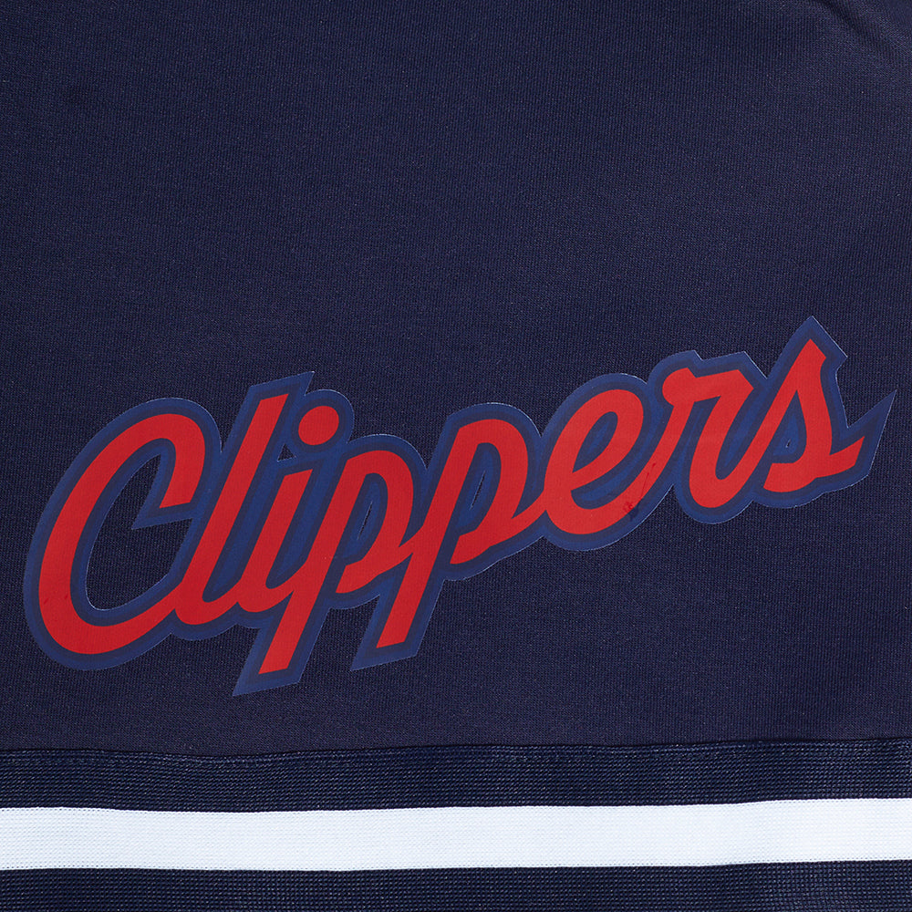 NBA LOS ANGELES CLIPPERS CLASSIC CHENILLE MEN'S DK SHORT (MIDNIGHT NAVY)