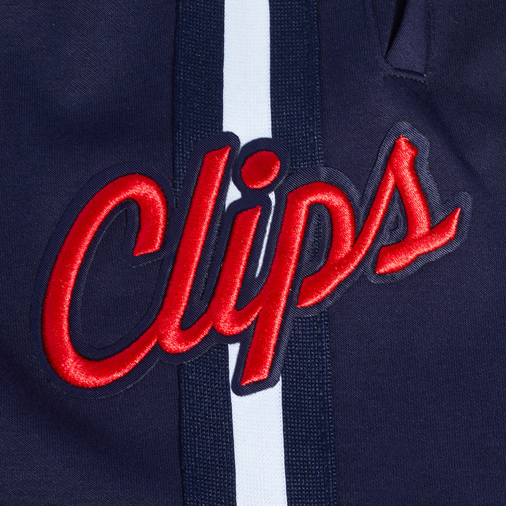NBA LOS ANGELES CLIPPERS CLASSIC CHENILLE MEN'S DK SHORT (MIDNIGHT NAVY)