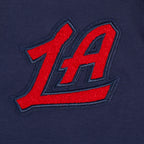 NBA LOS ANGELES CLIPPERS CLASSIC CHENILLE MEN'S DK FULL ZIP PULLOVER HOODIE (MIDNIGHT NAVY)