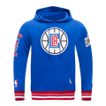 NBA LOS ANGELES CLIPPERS RETRO CLASSIC MEN'S PO HOODIE (ROYAL BLUE/RED)