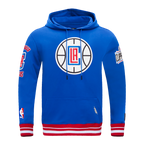 NBA LOS ANGELES CLIPPERS RETRO CLASSIC MEN'S PO HOODIE (ROYAL BLUE/RED)