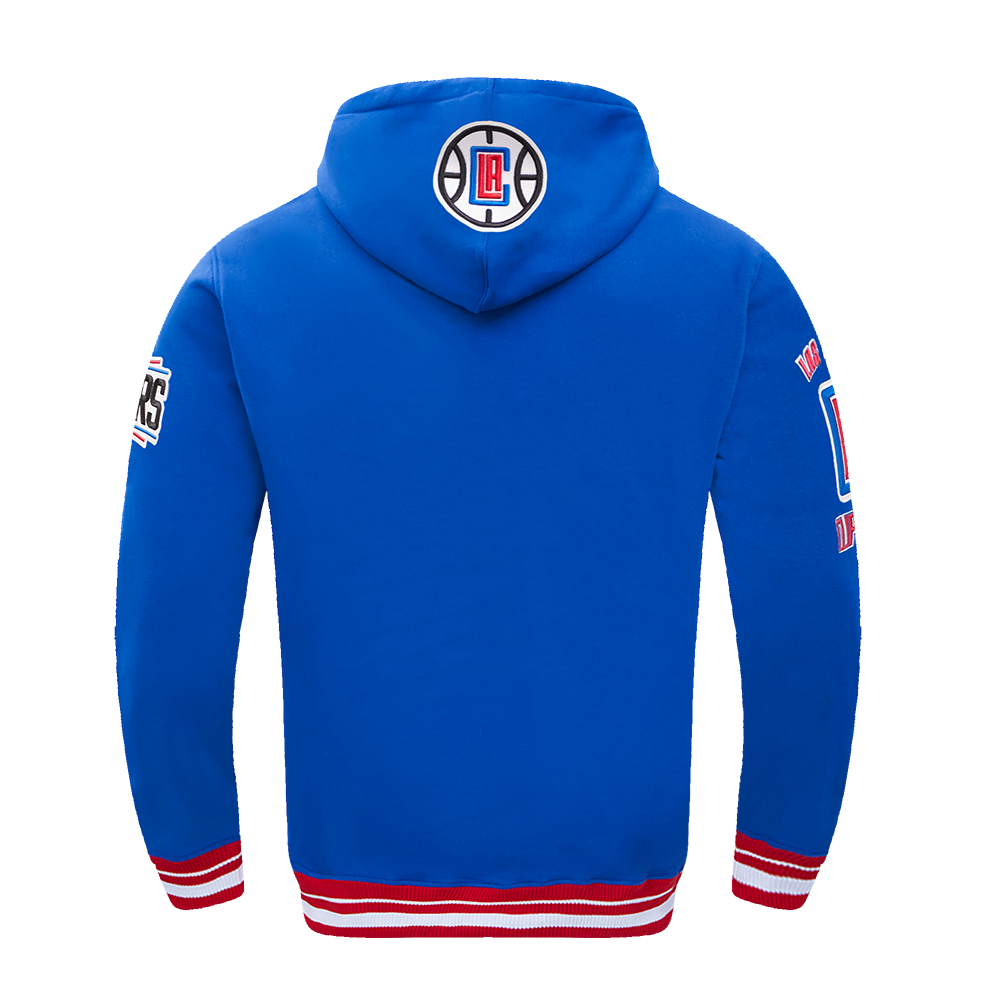 NBA LOS ANGELES CLIPPERS RETRO CLASSIC MEN'S PO HOODIE (ROYAL BLUE/RED)