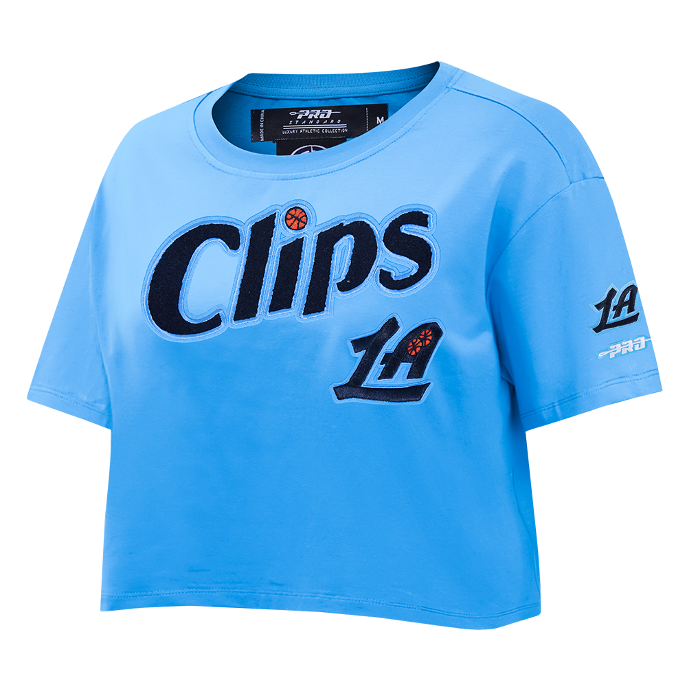 NBA LOS ANGELES CLIPPERS CITY EDITION 24-25 WOMEN'S SJ BOXY TEE (UNIVERSITY BLUE)