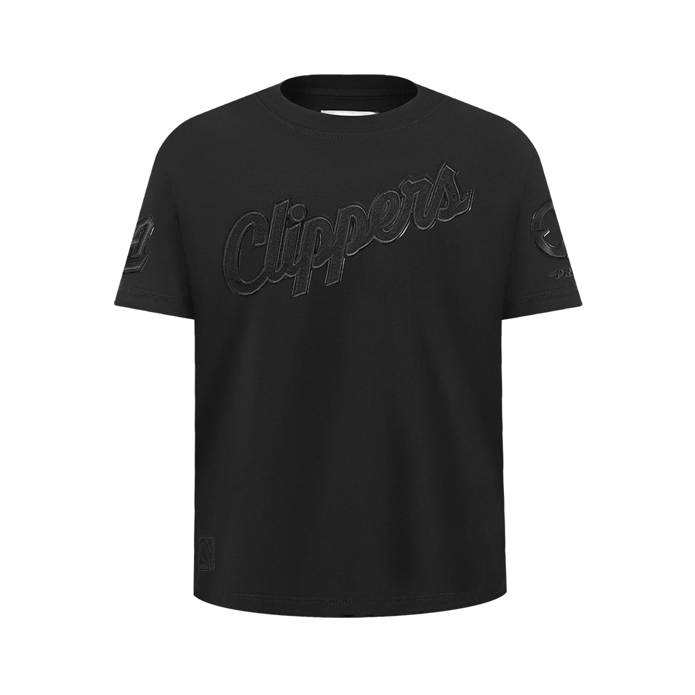 NBA LOS ANGELES CLIPPERS TRIPLE BLACK BIG BOY'S SS TEE (BLACK)