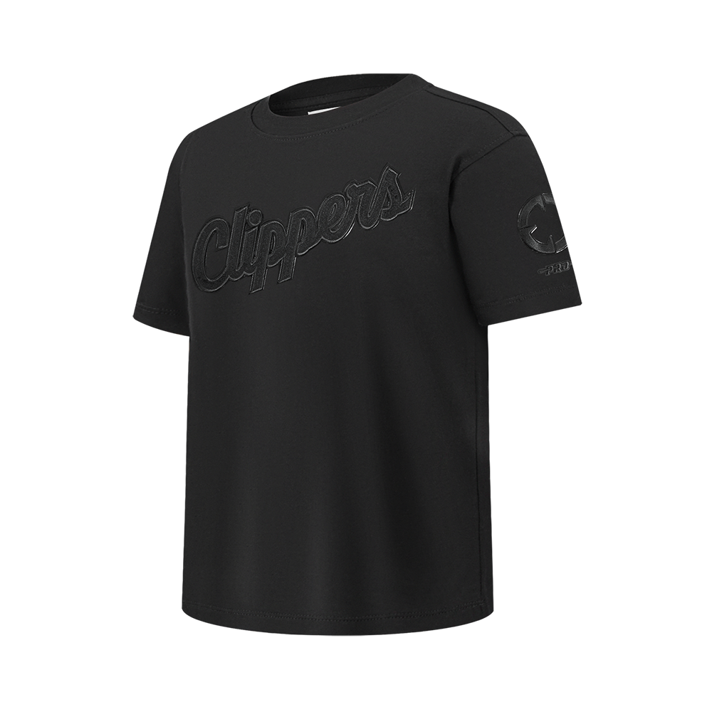 NBA LOS ANGELES CLIPPERS TRIPLE BLACK BIG BOY'S SS TEE (BLACK)