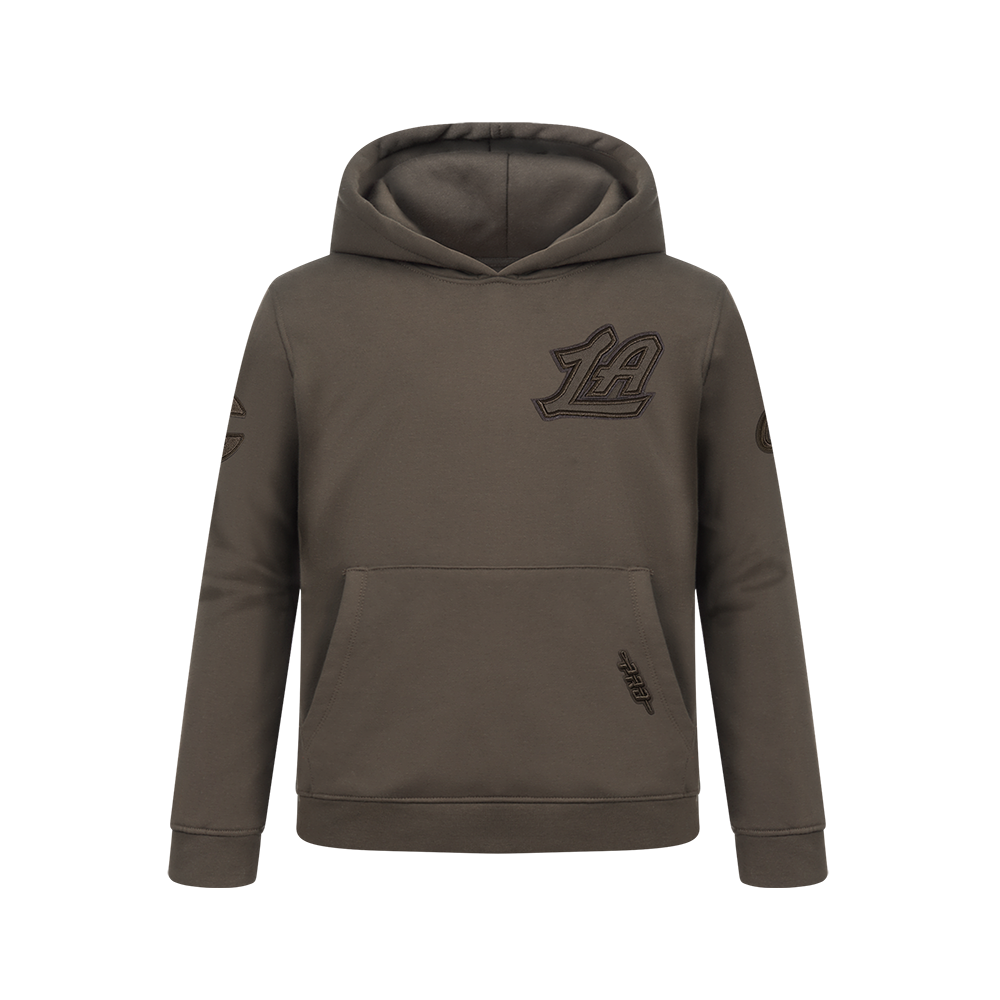 NBA LOS ANGELES CLIPPERS NEUTRAL BIG BOY'S FLC PO HOODIE (DARK TAUPE)