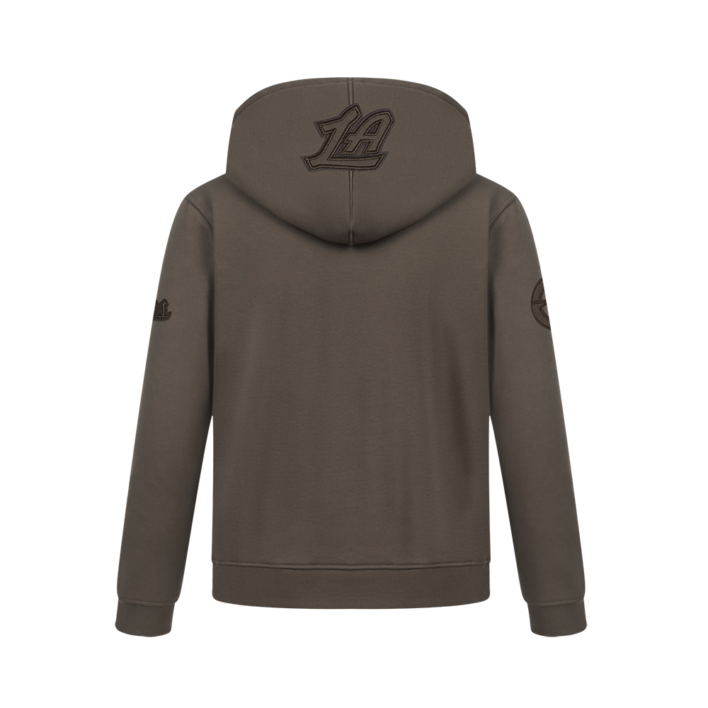 NBA LOS ANGELES CLIPPERS NEUTRAL BIG BOY'S FLC PO HOODIE (DARK TAUPE)