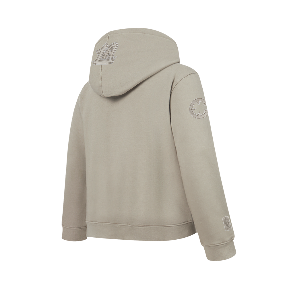 NBA LOS ANGELES CLIPPERS NEUTRAL BIG BOY'S FLC PO HOODIE (TAUPE)