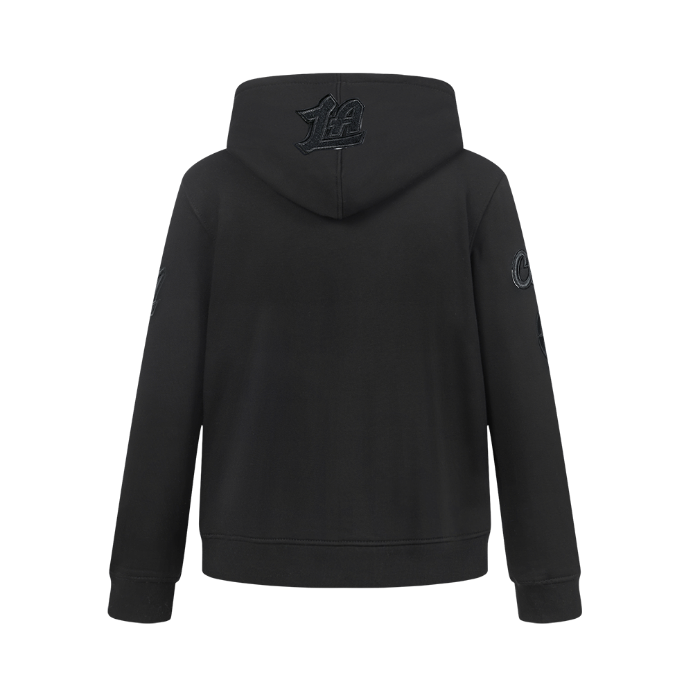 NBA LOS ANGELES CLIPPERS TRIPLE BLACK BIG BOY'S FLC PO HOODIE (BLACK)
