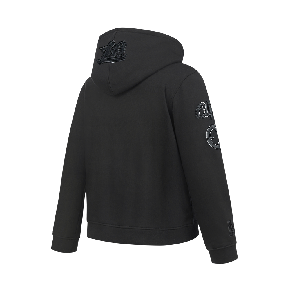NBA LOS ANGELES CLIPPERS TRIPLE BLACK BIG BOY'S FLC PO HOODIE (BLACK)