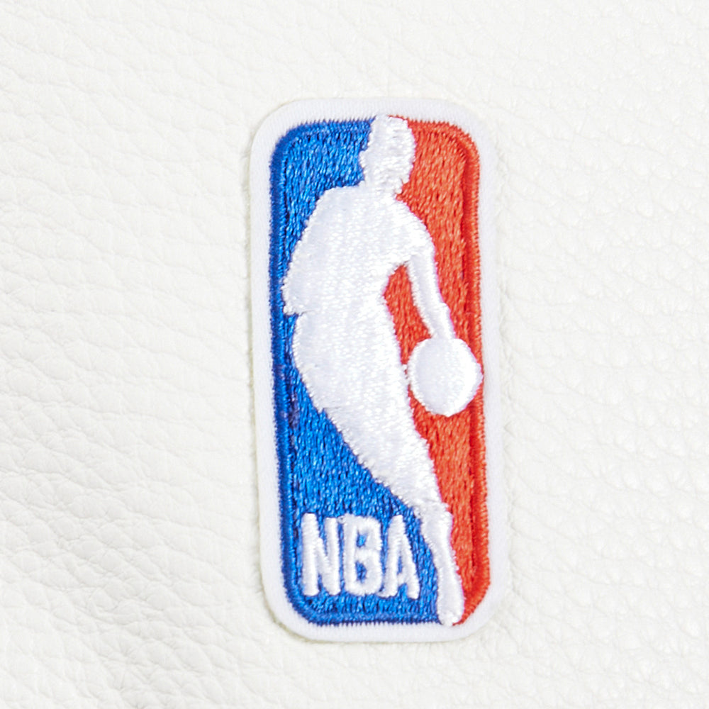 NBA LOS ANGELES CLIPPERS CLASSIC BLOUSON COLLÉGIAL EN LAINE POUR GARÇON JUNIOR (MARINE MINUIT/BLANC)