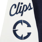 NBA LOS ANGELES CLIPPERS CLASSIC BLOUSON COLLÉGIAL EN LAINE POUR GARÇON JUNIOR (MARINE MINUIT/BLANC)