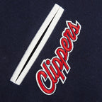 NBA LOS ANGELES CLIPPERS CLASSIC BLOUSON COLLÉGIAL EN LAINE POUR GARÇON JUNIOR (MARINE MINUIT/BLANC)