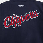 NBA LOS ANGELES CLIPPERS CLASSIC BLOUSON COLLÉGIAL EN LAINE POUR GARÇON JUNIOR (MARINE MINUIT/BLANC)