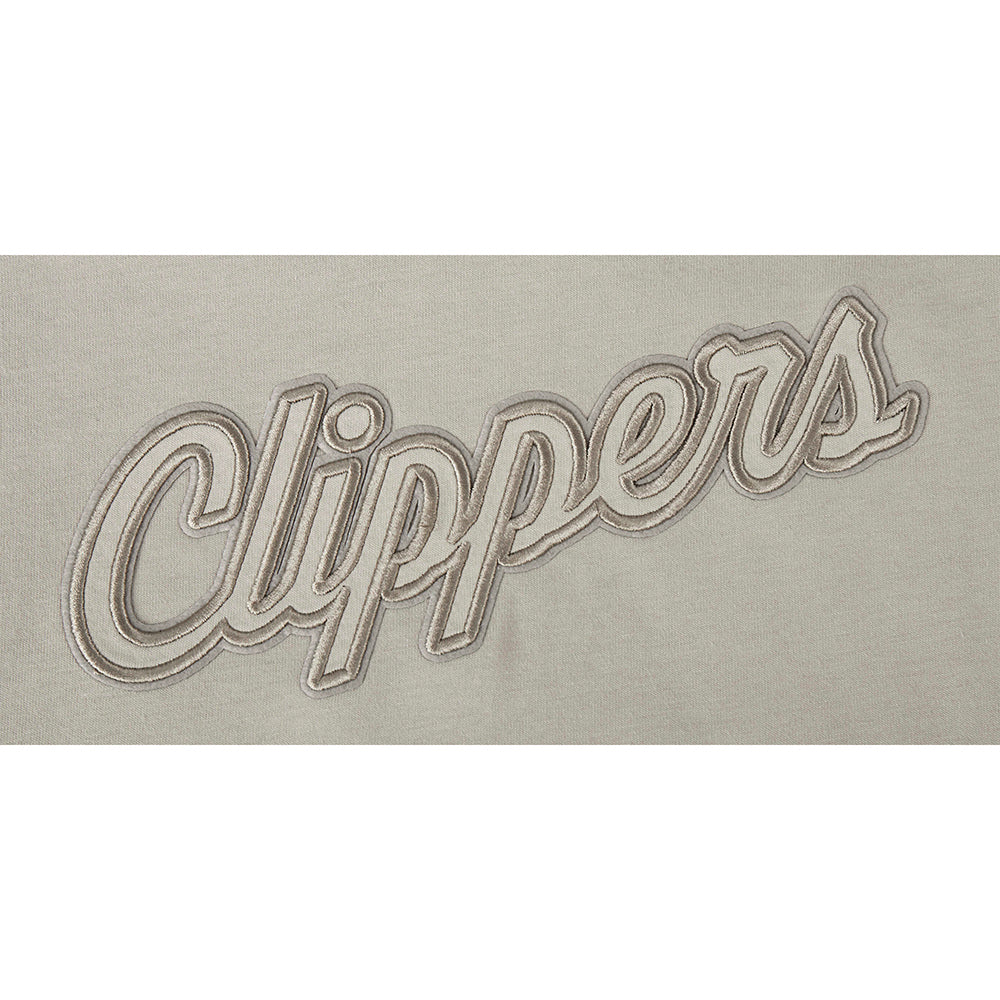 NBA LOS ANGELES CLIPPERS NEUTRAL BIG GIRL'S SS BOXY TEE (TAUPE)