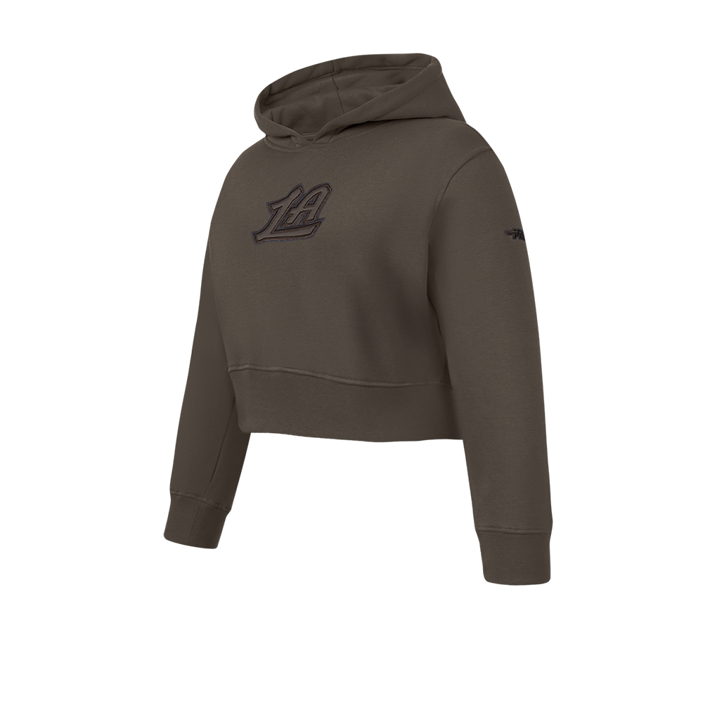 NBA LOS ANGELES CLIPPERS NEUTRAL CHANDAIL À CAPUCHON EN MOLLETON POUR FILLE JUNIOR (TAUPE FONCÉ)