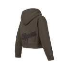 NBA LOS ANGELES CLIPPERS NEUTRAL CHANDAIL À CAPUCHON EN MOLLETON POUR FILLE JUNIOR (TAUPE FONCÉ)