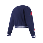 NBA LOS ANGELES CLIPPERS RETRO CLASSIC CHANDAIL À COL ROND EN MOLLETON CÔTELÉ POUR FILLE JUNIOR (MARINE MINUIT)